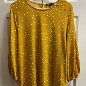 Gold Polka Dot Blouse